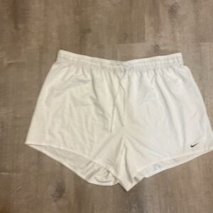 Nike Women's White Athletic Shorts